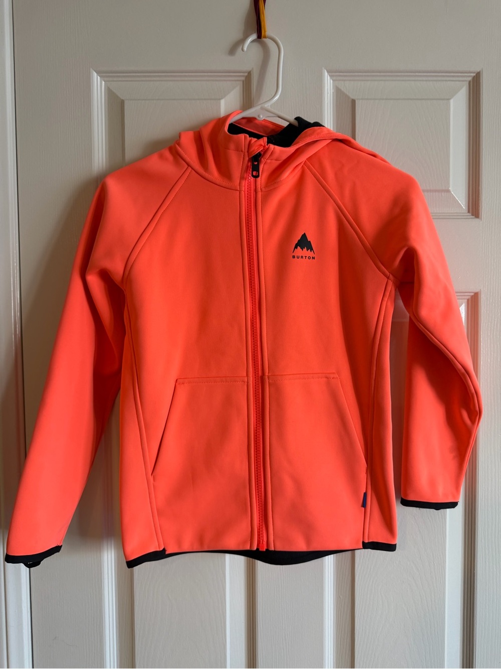 Burton Kids Crown Zip Hoodie Jacket Tetra Orange Small